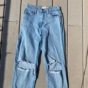 Urban Outfitters High Waisted Distressed Jeans